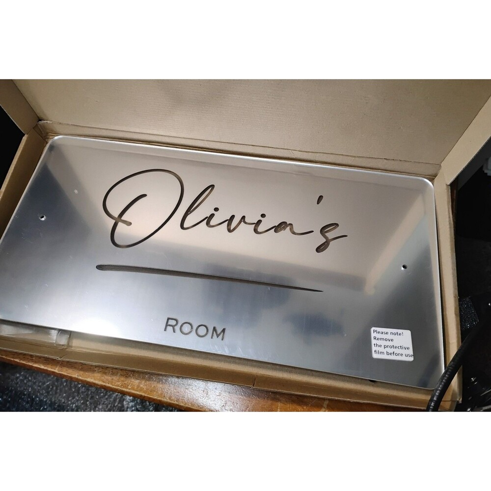 Light Up LED Olivia's Room Acrylic Wall Sign - Picture 2 of 5